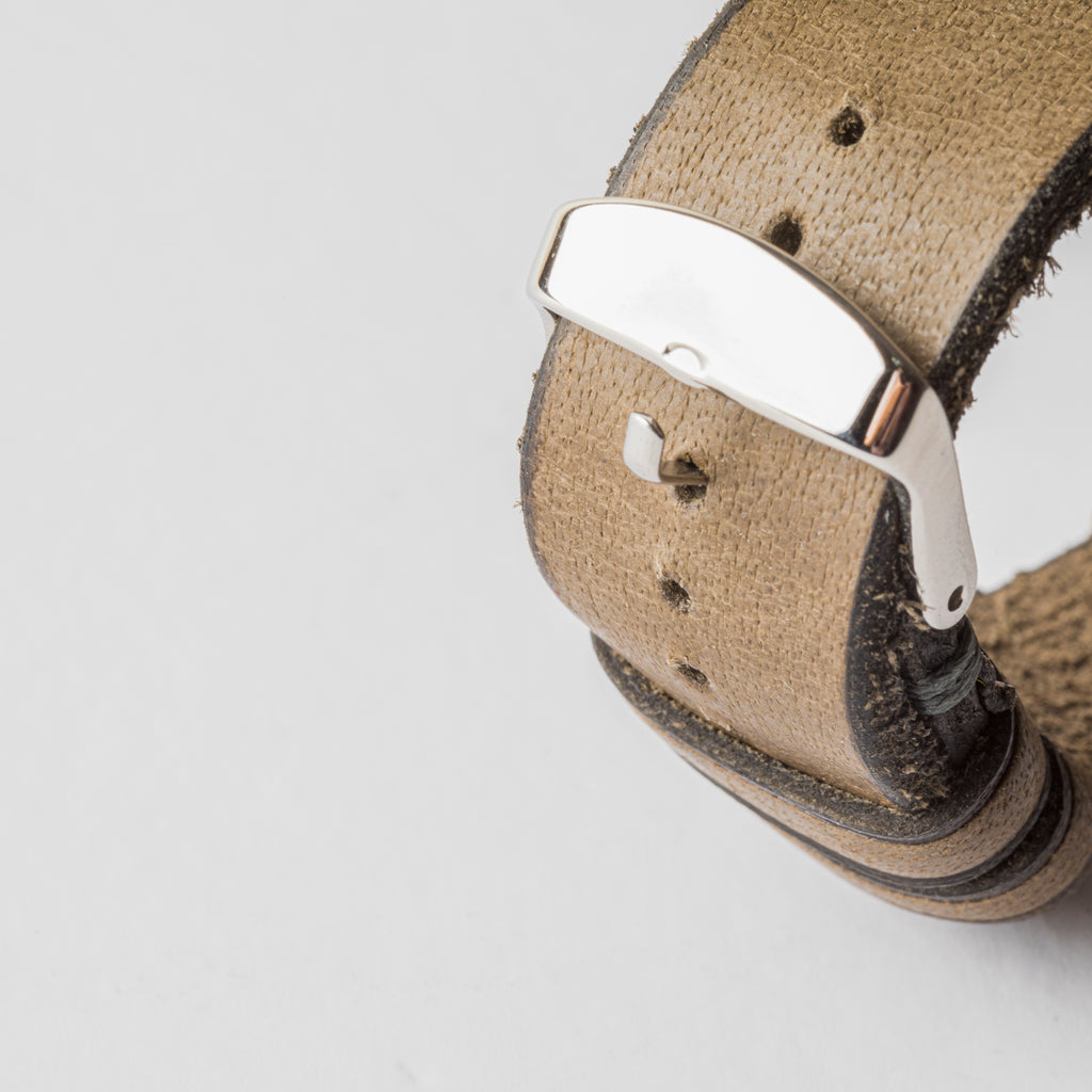 Grey Genuine Leather Strap