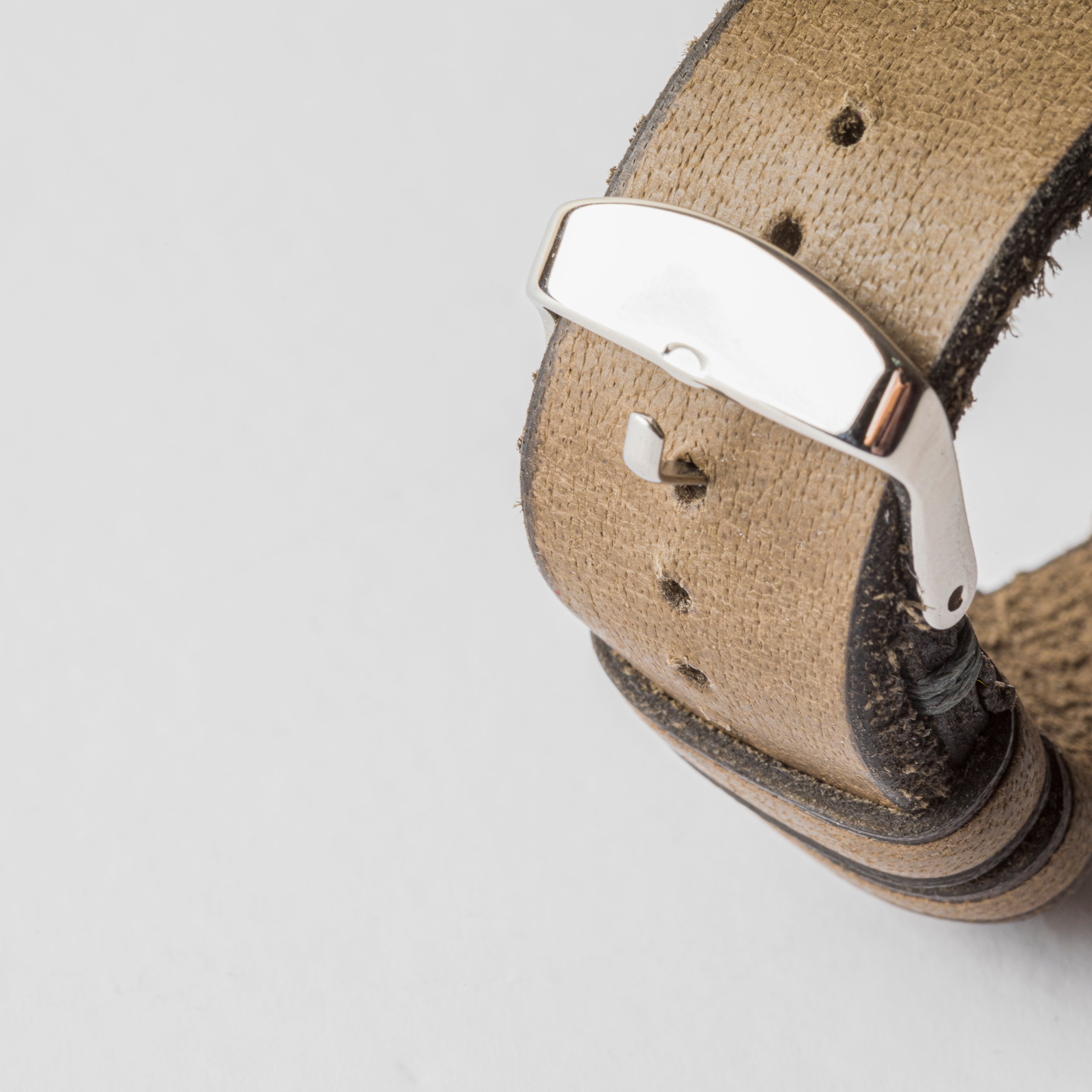 Grey Genuine Leather Strap