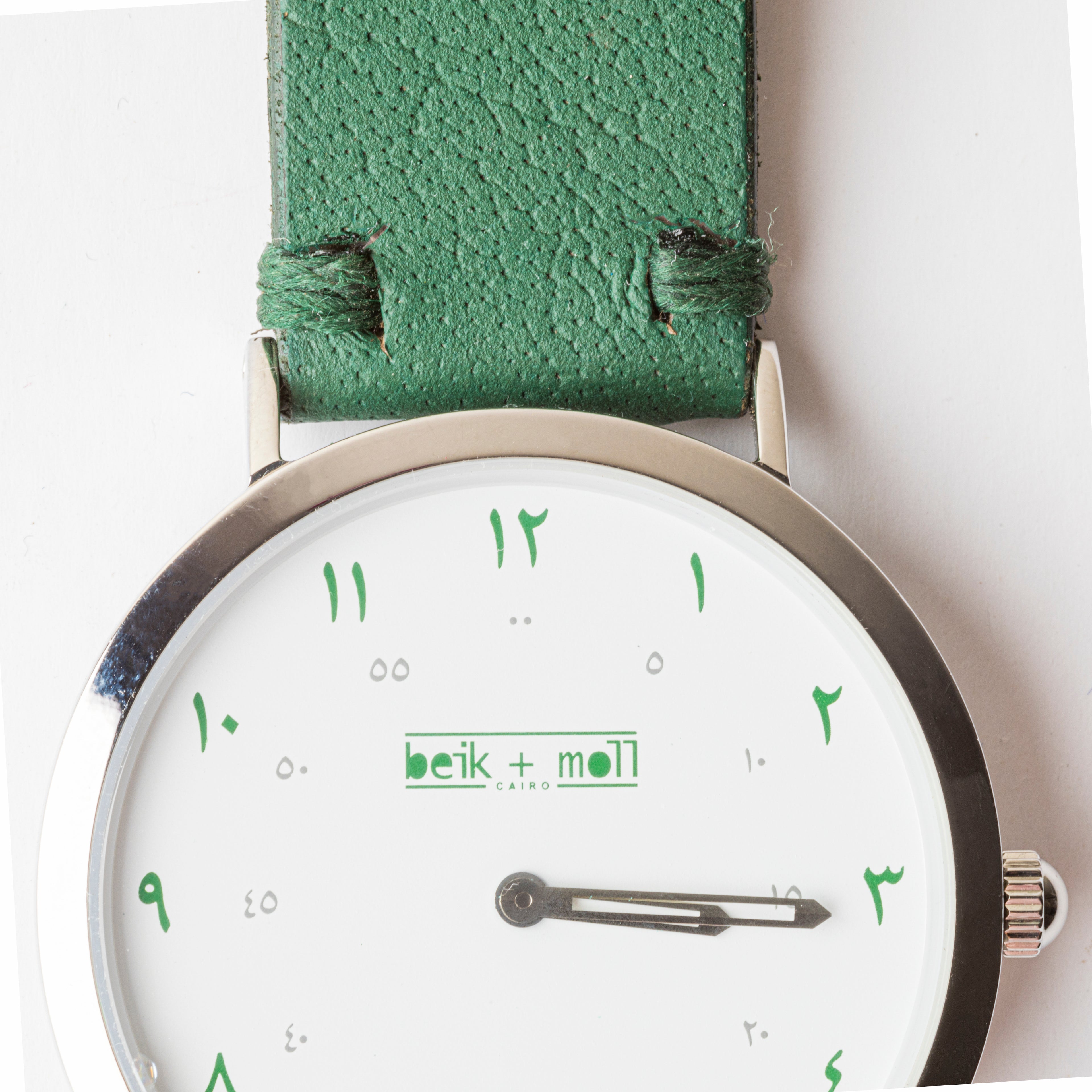 Green Genuine Leather Strap