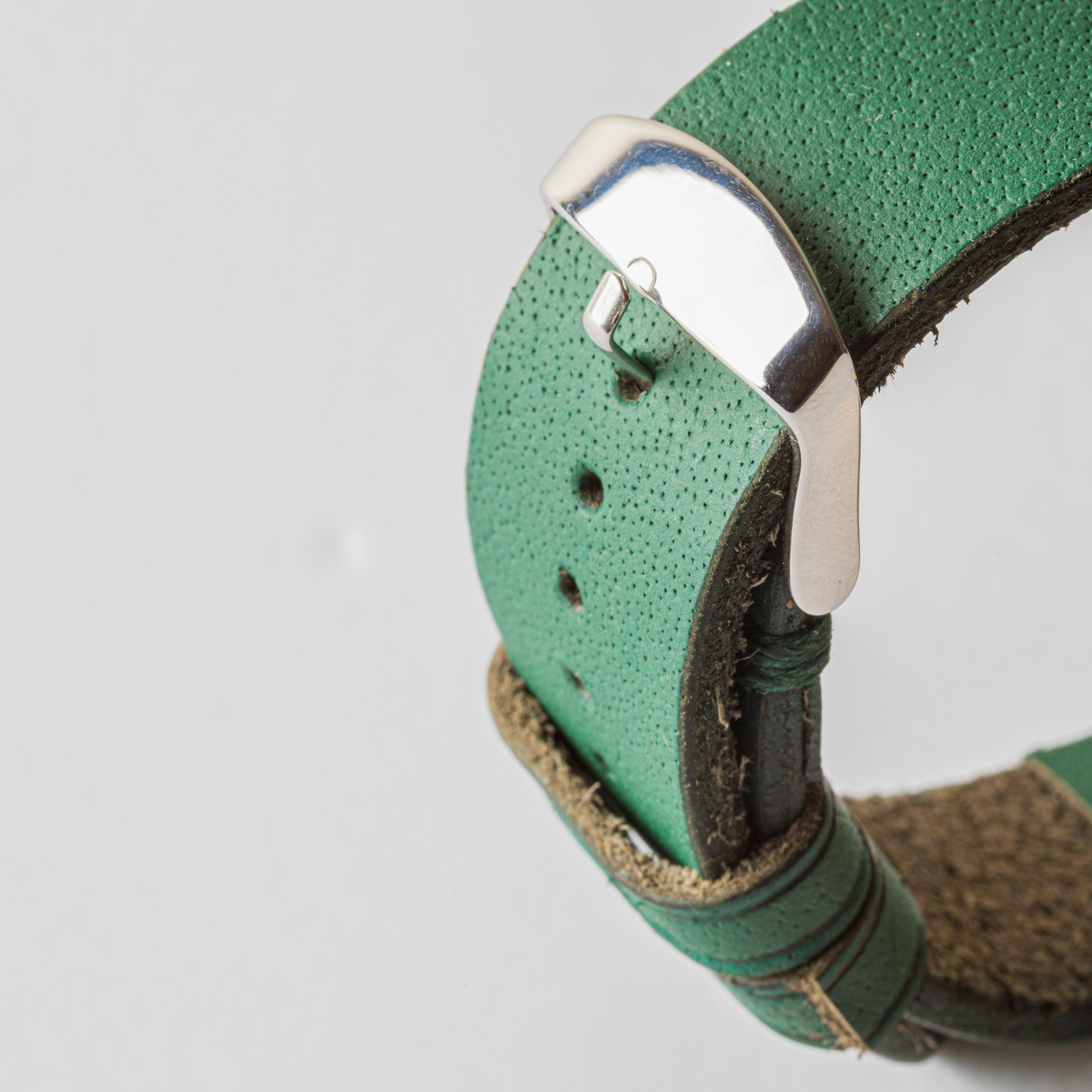 Green Genuine Leather Strap