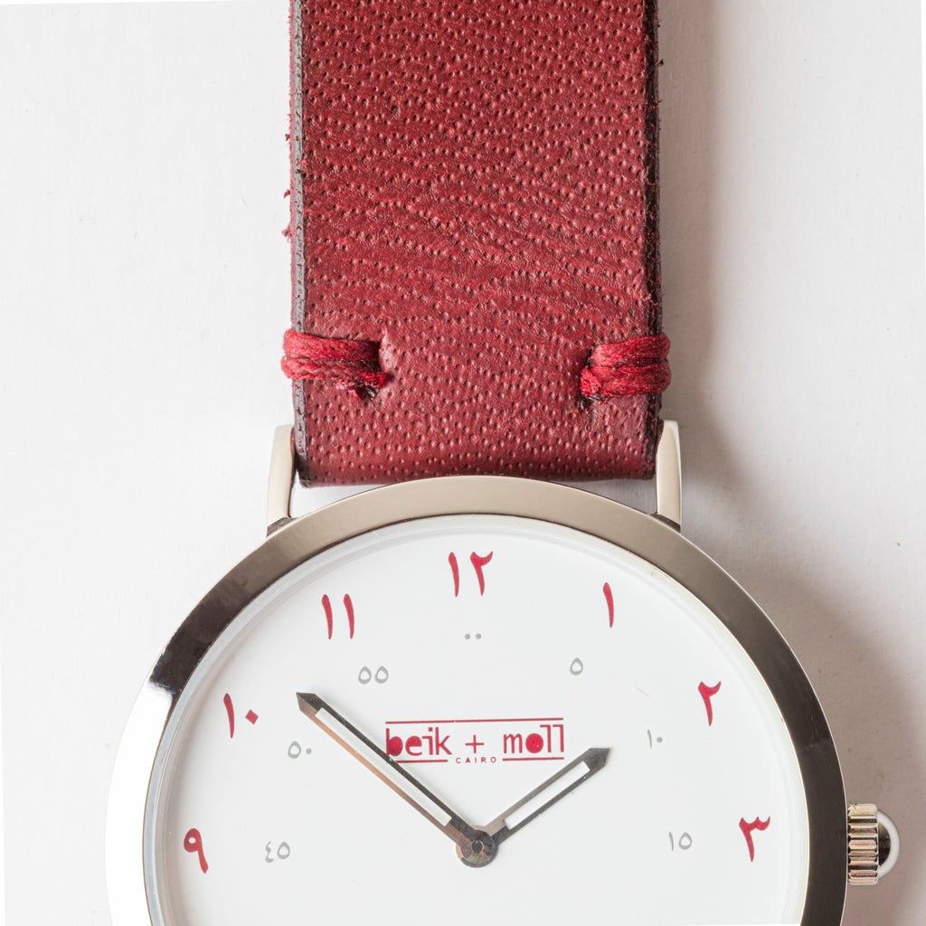 Maroon Genuine Leather Strap