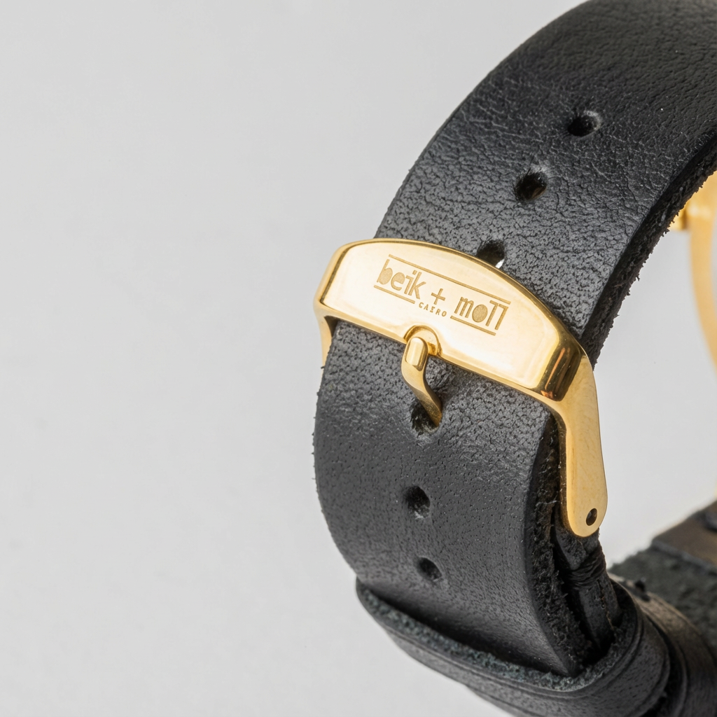 Black Genuine Leather Strap