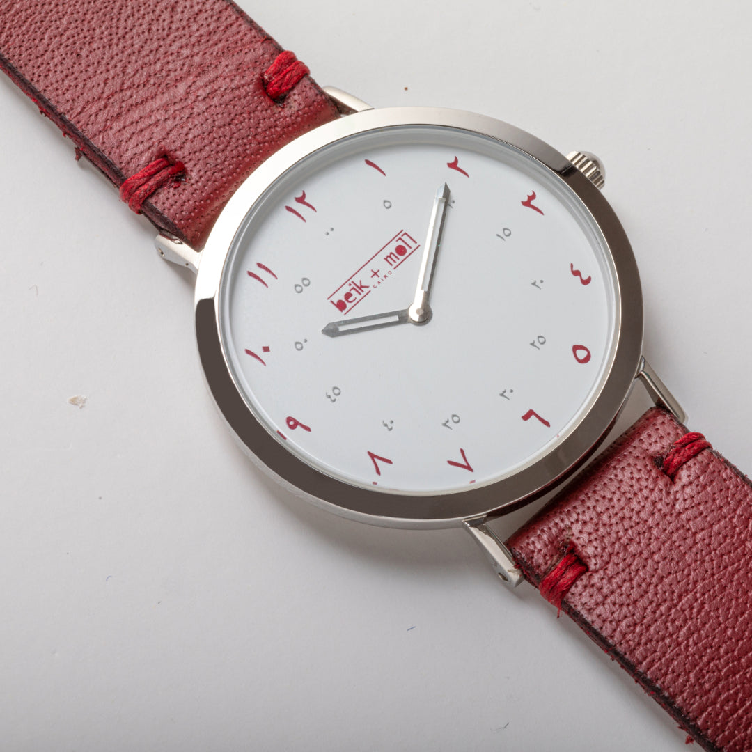 Maroon Genuine Leather Strap